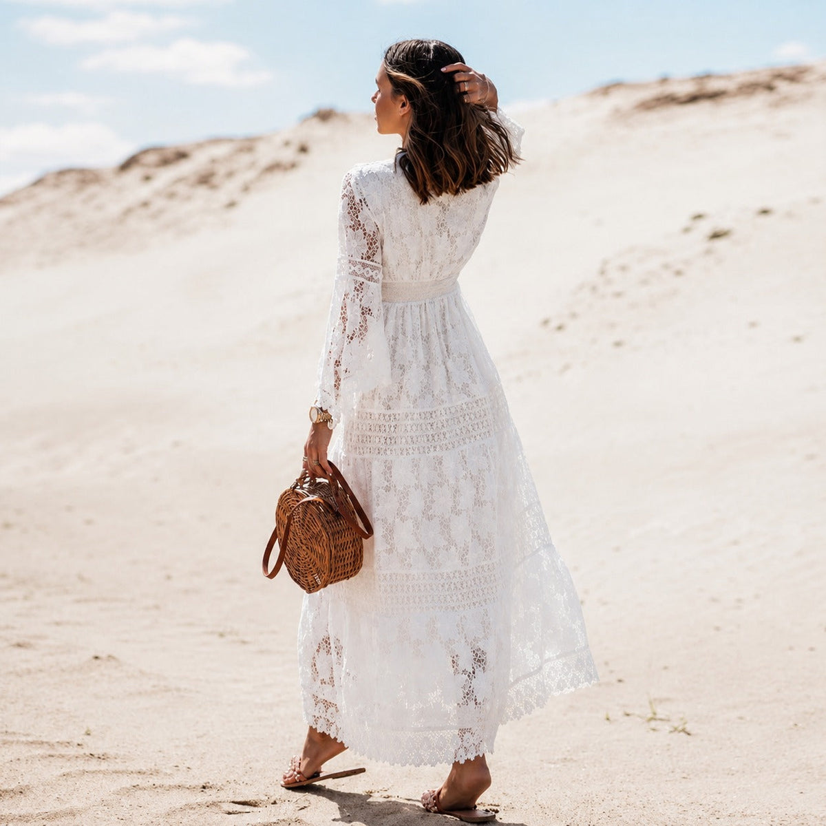 Betty - Robe maxi bohème fluide élégante