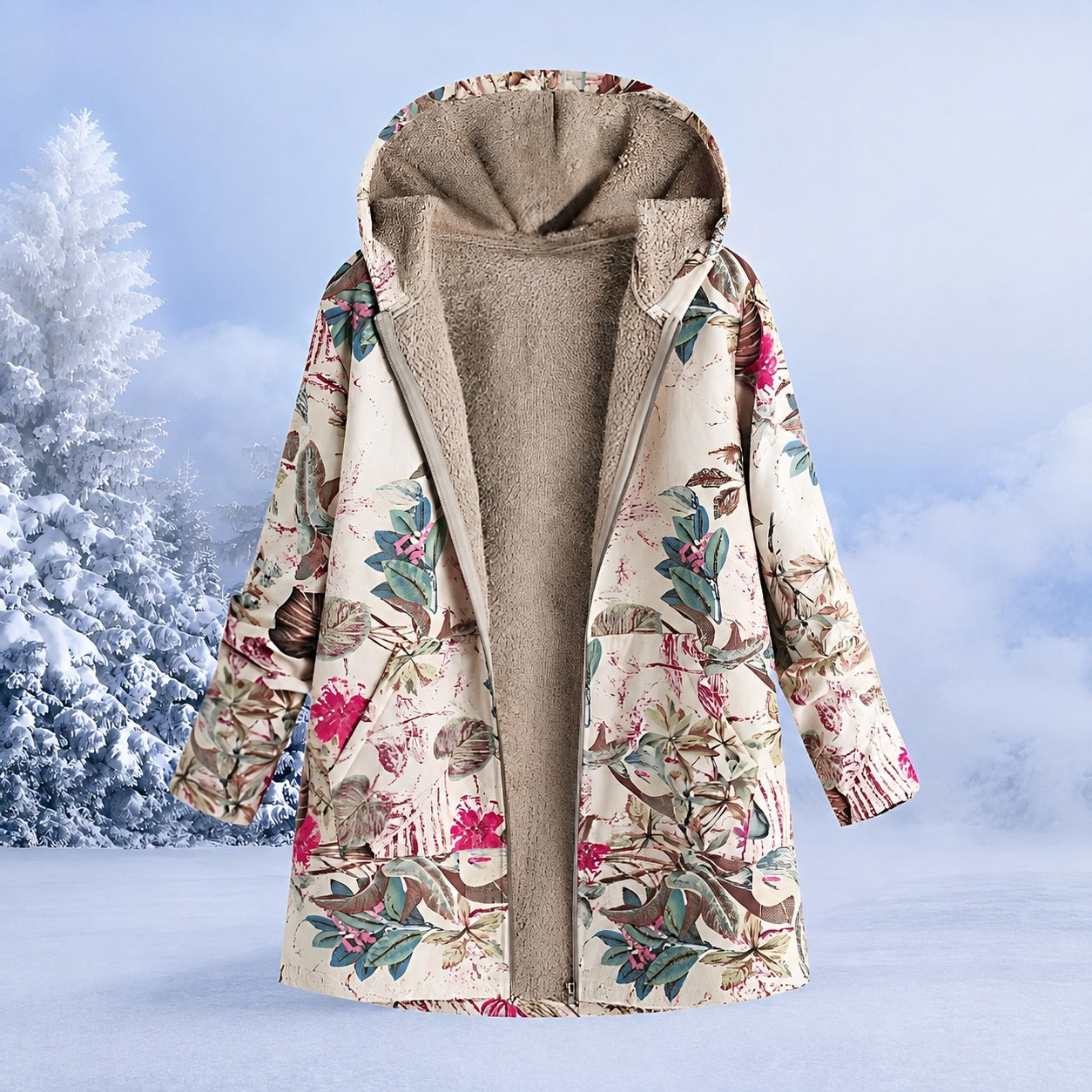 FluffCoat - Veste d'hiver colorée et élégante