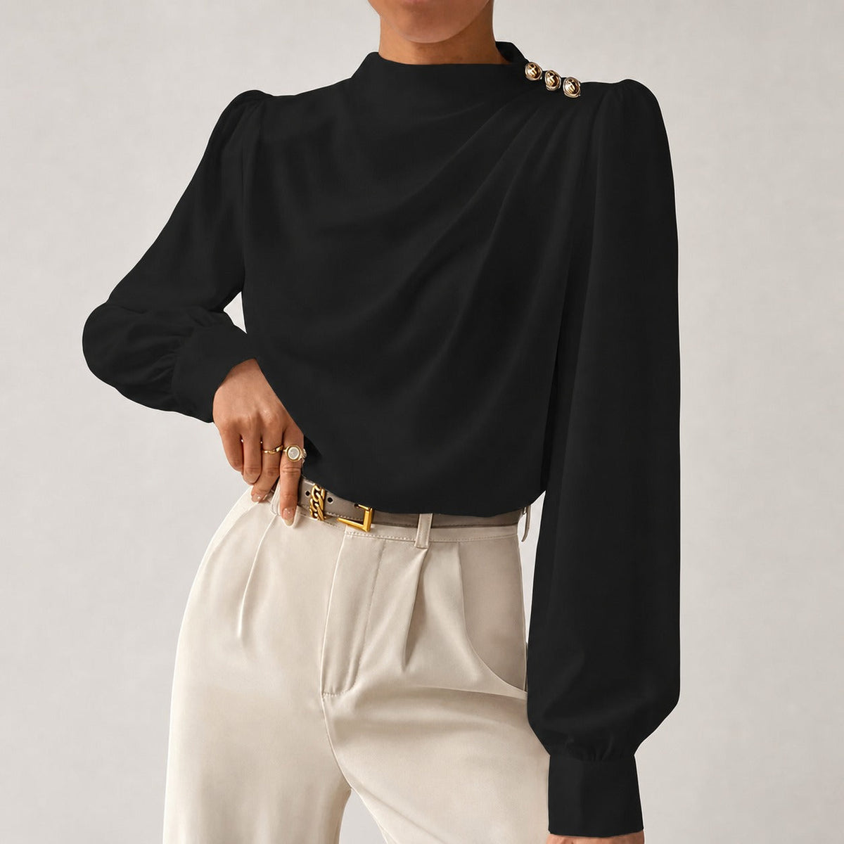 Susan - Blouse Élégante à Coupe Ample