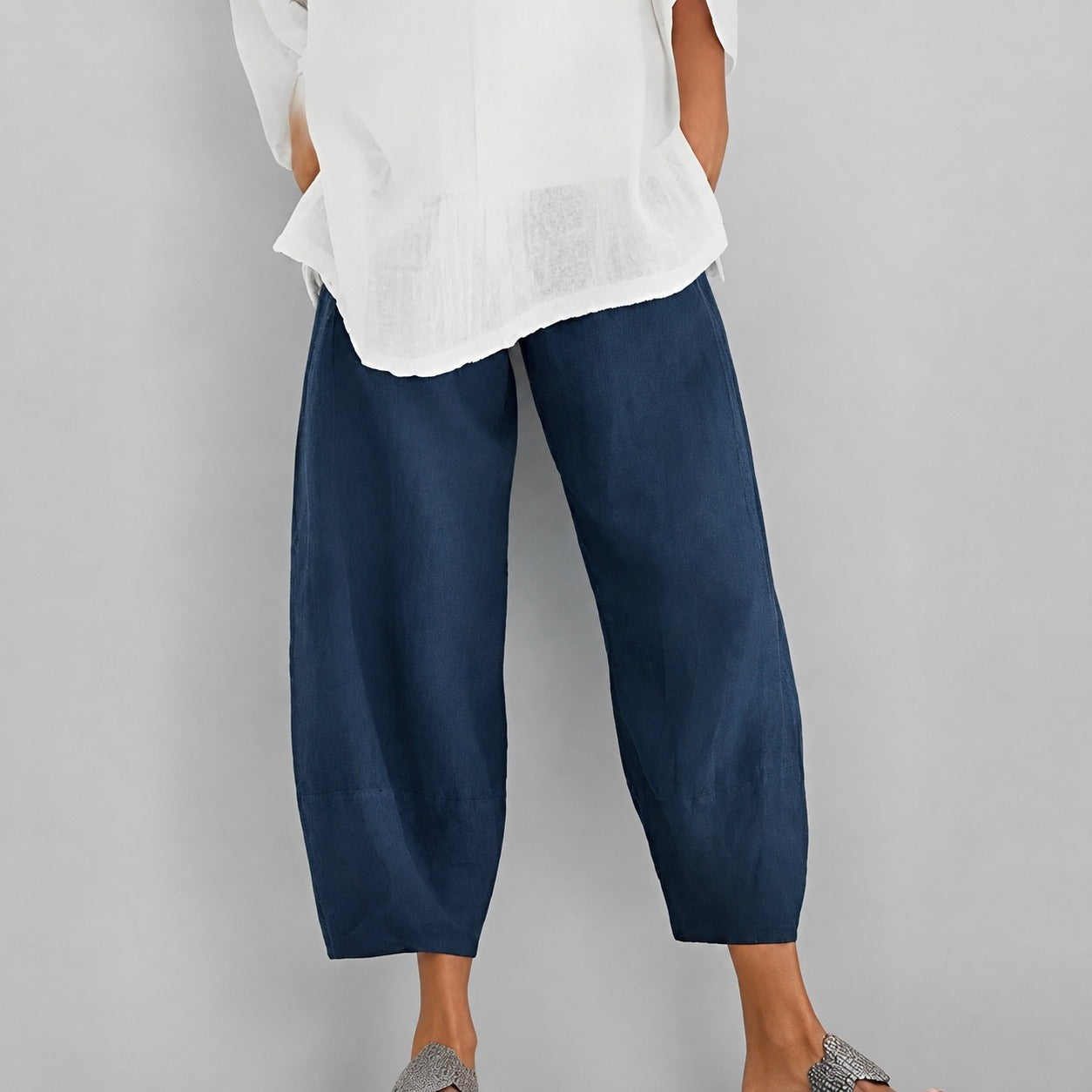 Alethea - Pantalon d'été décontracté et ample