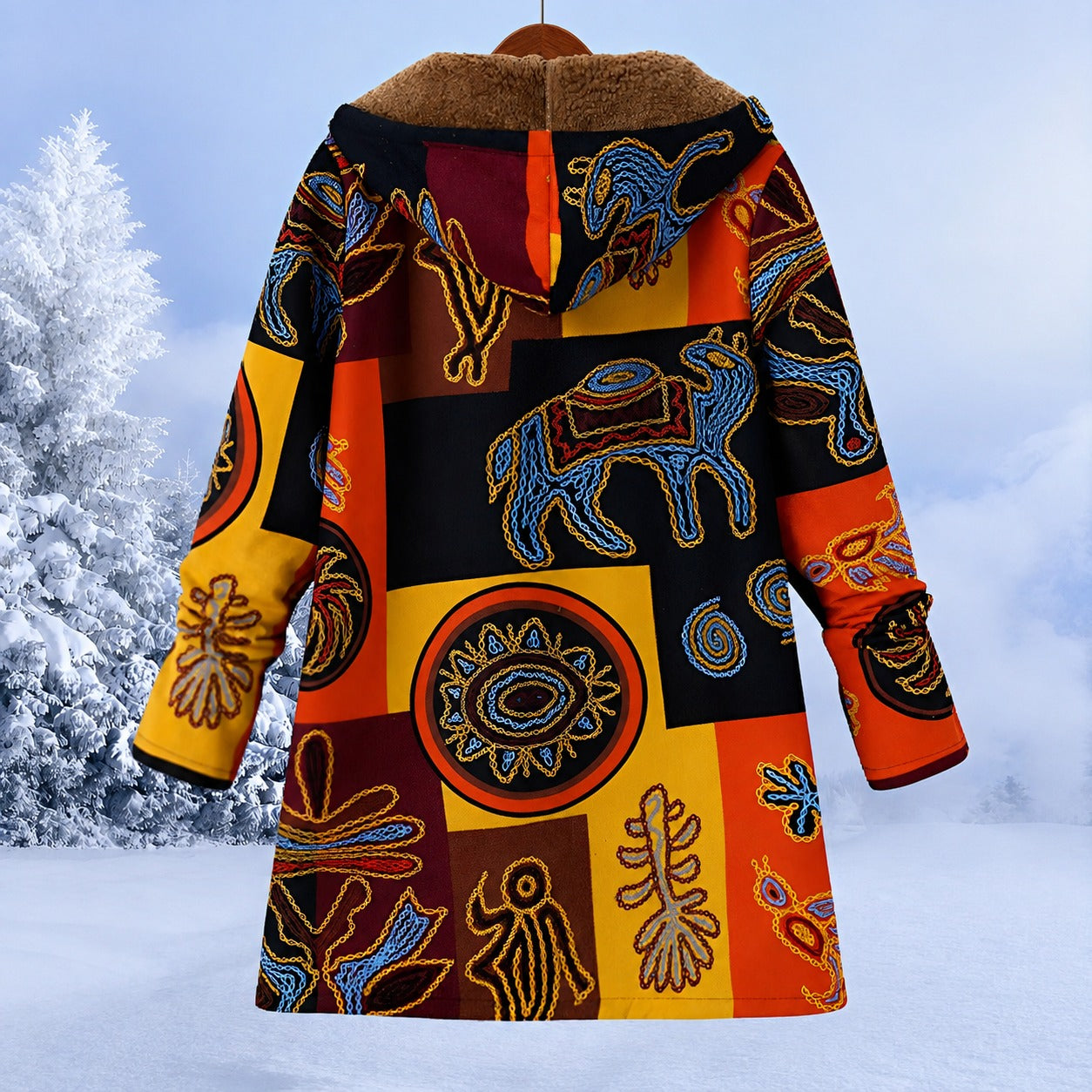 FluffCoat - Veste d'hiver colorée et élégante
