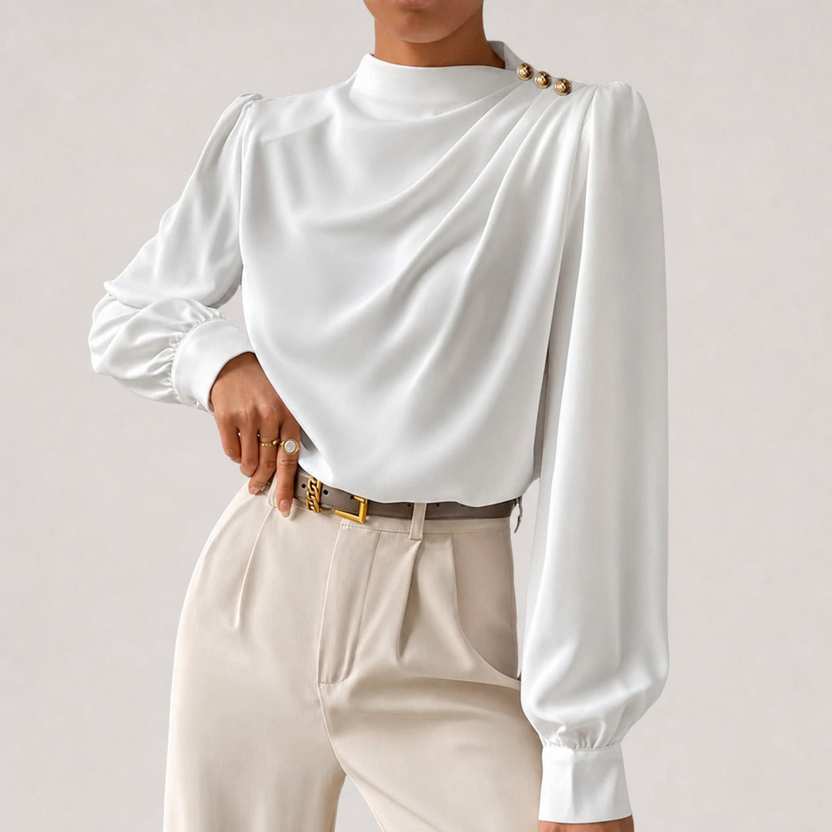 Susan - Blouse Élégante à Coupe Ample