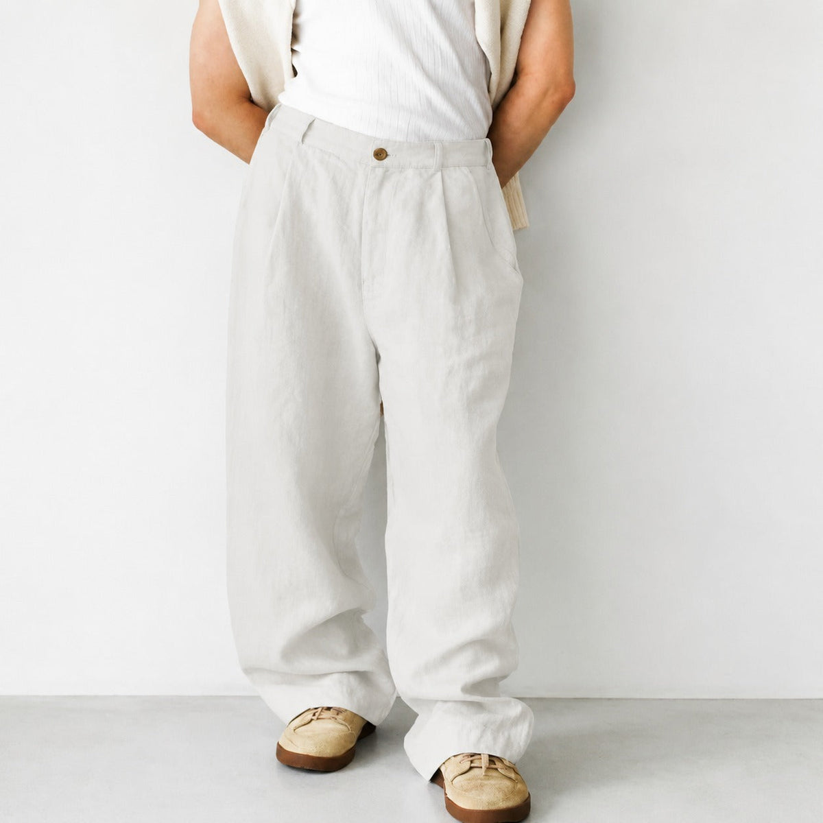Hashim - Pantalon ample plissé confortable