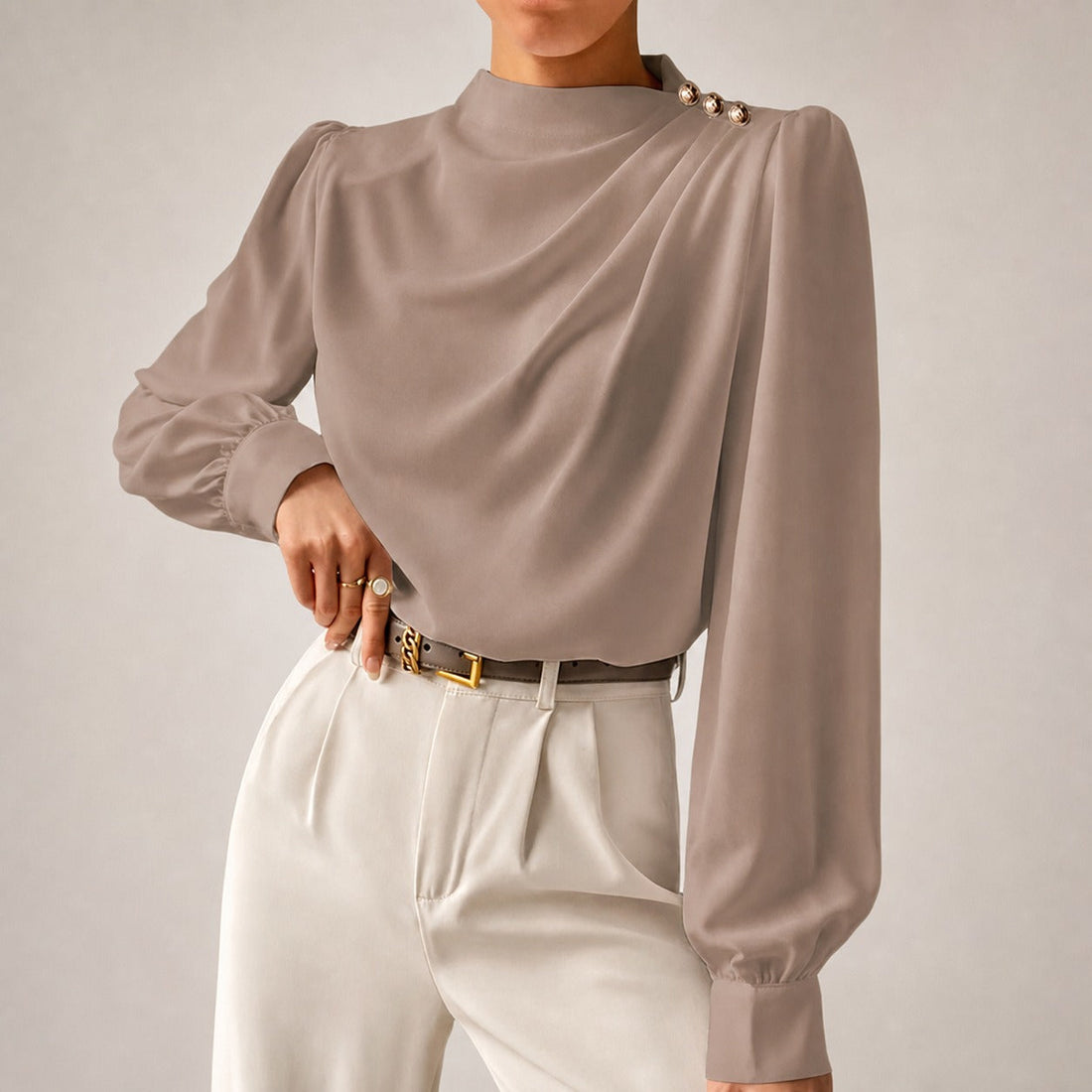 Susan - Blouse Élégante à Coupe Ample