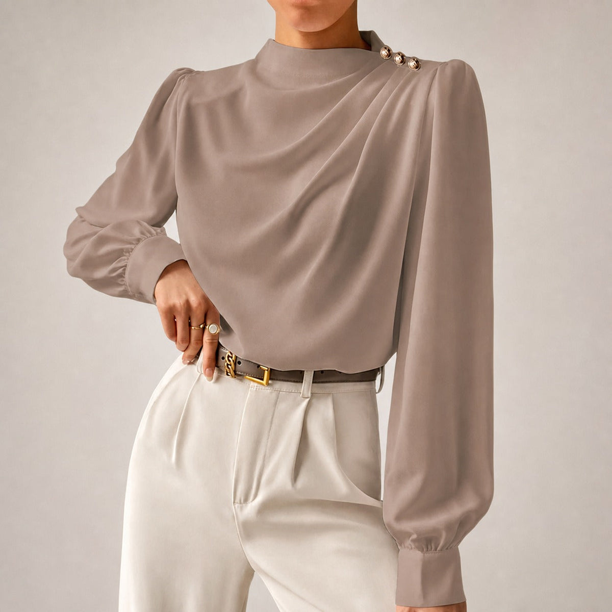 Susan - Blouse Élégante à Coupe Ample