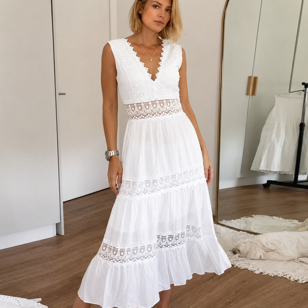 Tessa - Robe Midi de Caractère