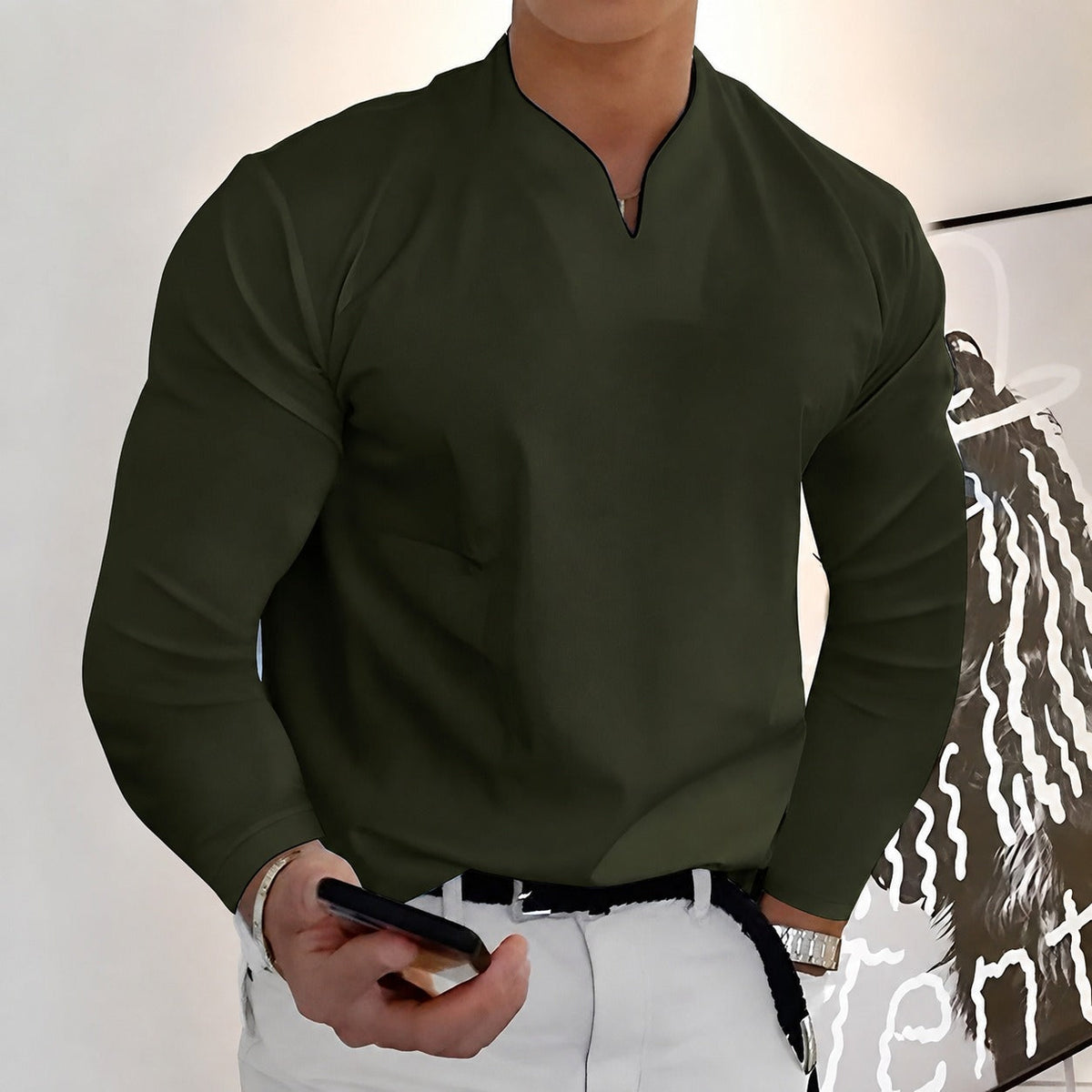 Corentin - Chemise élégante à manches longues pour hommes