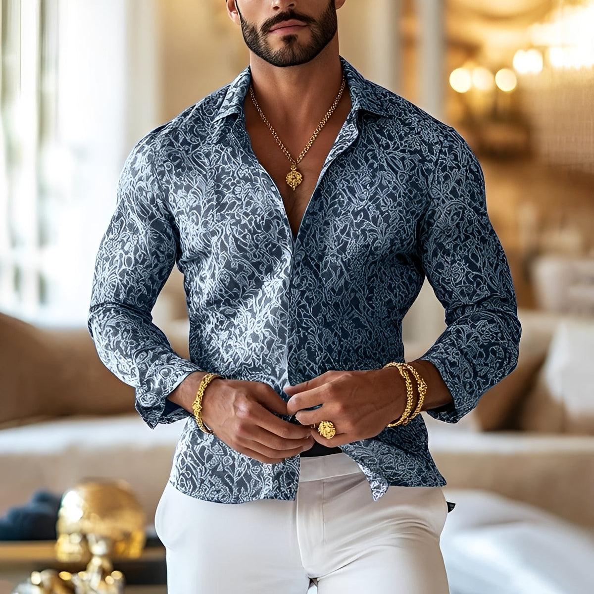 Tim - Chemise Classique à Manches Longues
