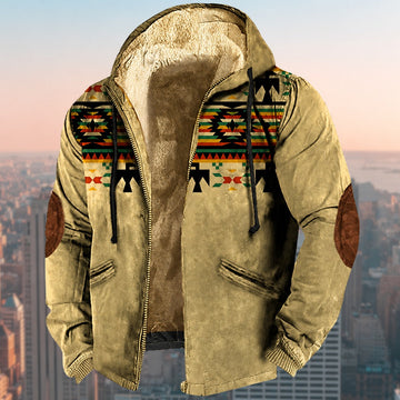 Laszlo - Veste à capuche avec motif tribal pour hommes
