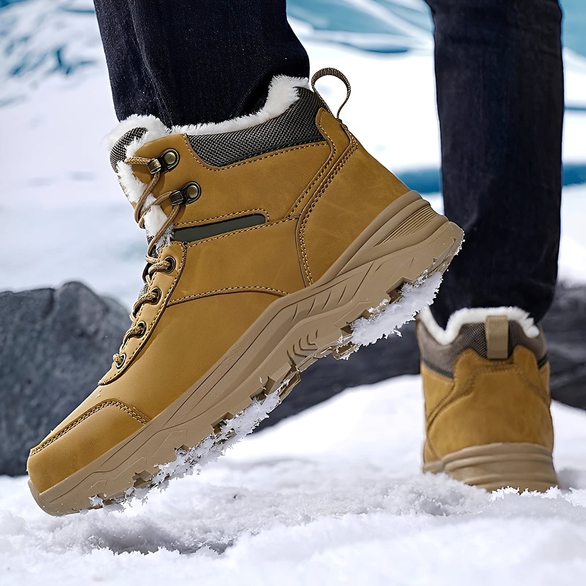 Franklin - Bottes d'hiver pour hommes, confortables et adaptées à l'extérieur