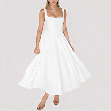 Blair - Robe Midi Simple et Unie