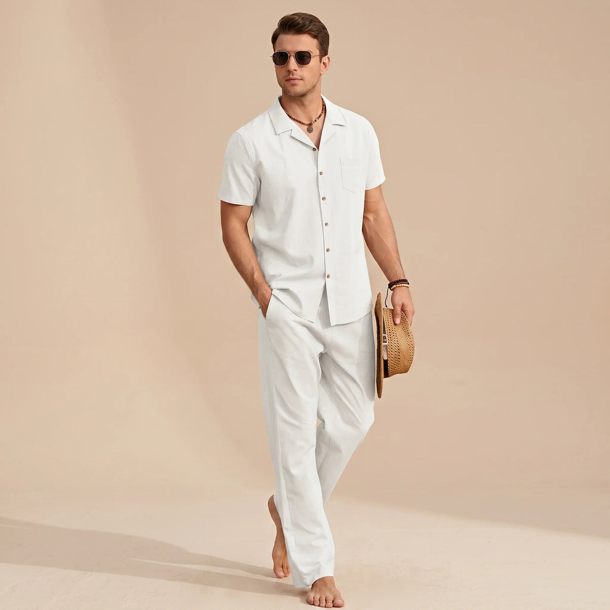 Hampton - Ensemble Chemise Confortable Décontractée