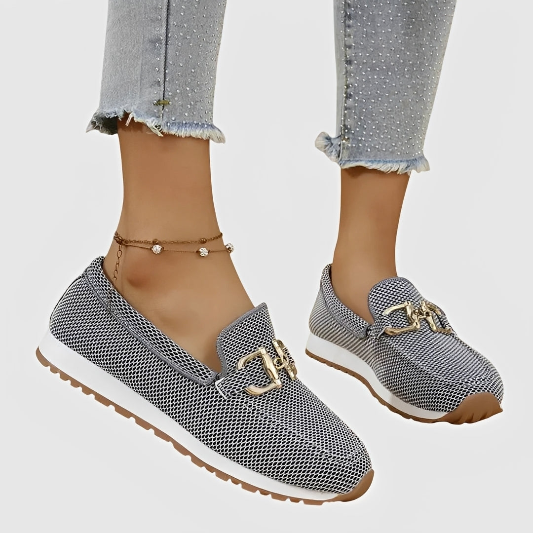 Elle - Mocassins Décontractés avec Boucle