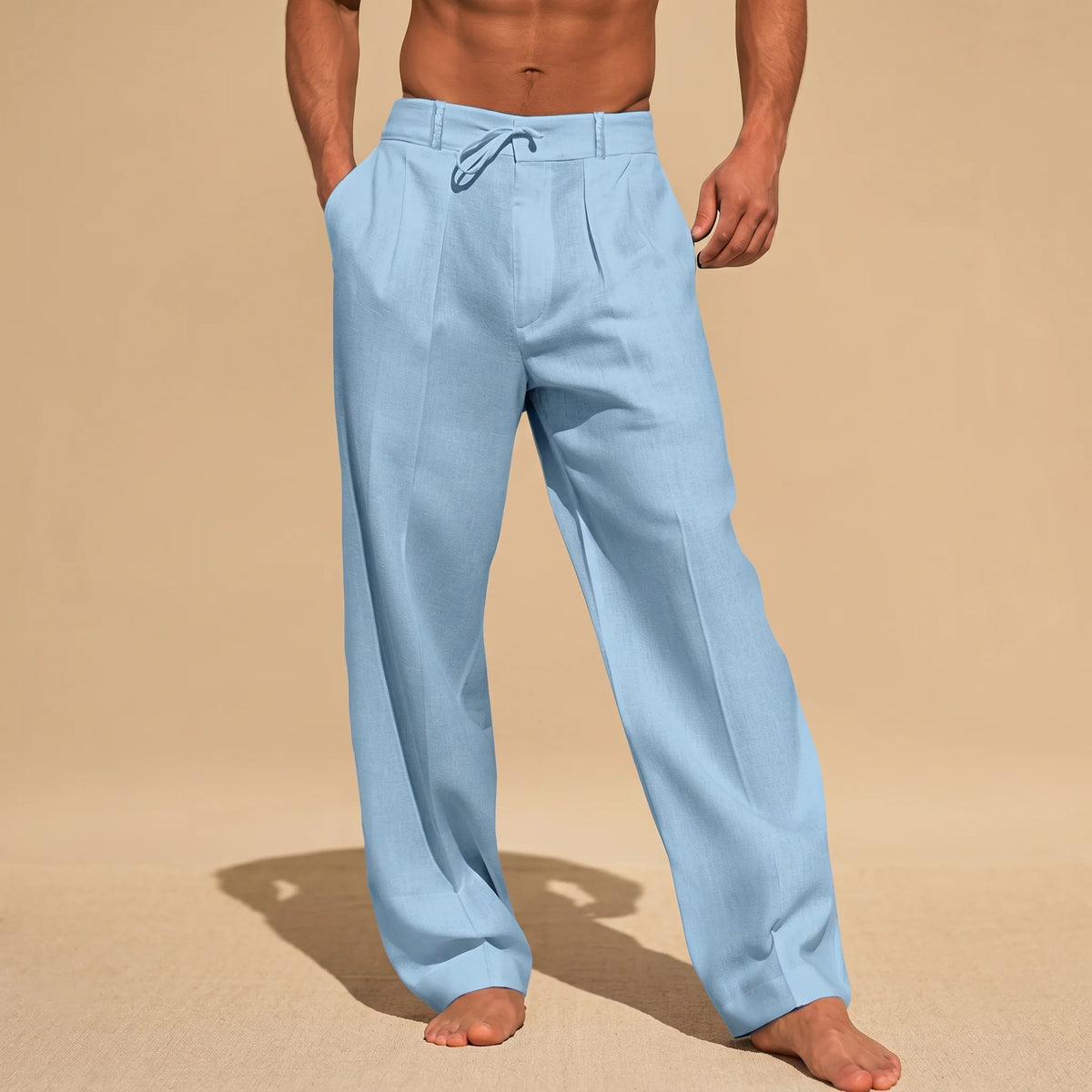 Alfie - Pantalon Confortable à Jambe Droite