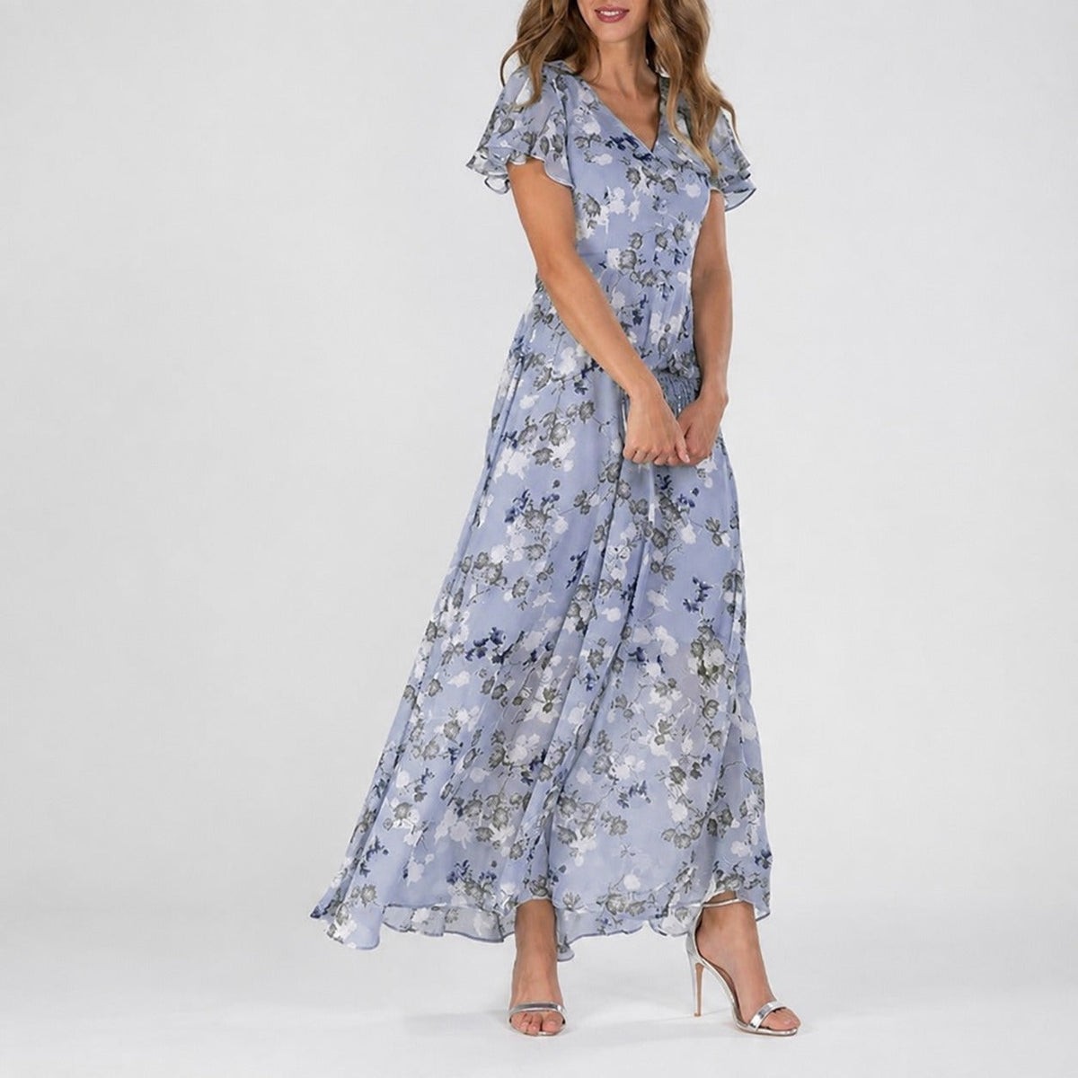 Lea - Une robe midi à motif floral pour toutes les occasions