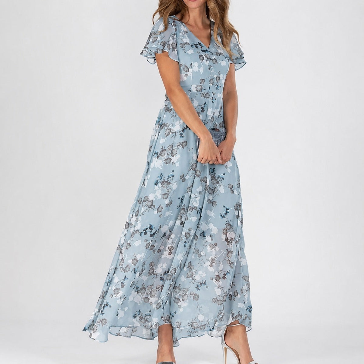 Lea - Une robe midi à motif floral pour toutes les occasions