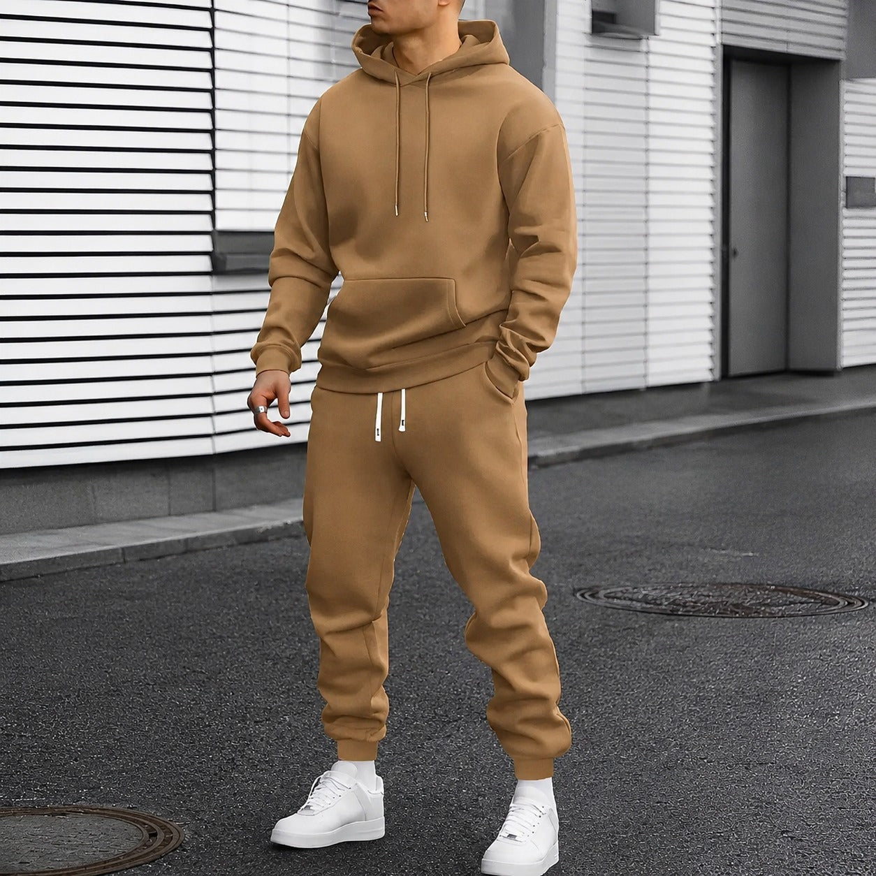 Arvel - Ensemble de survêtement confortable avec capuche pour homme
