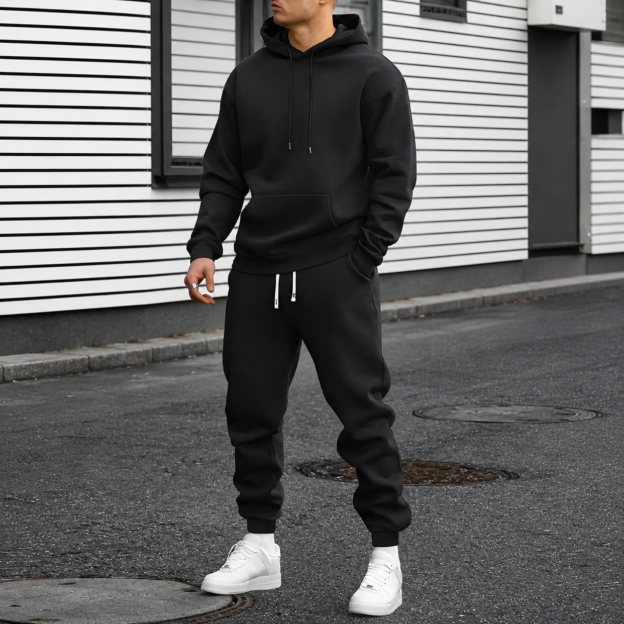 Arvel - Ensemble de survêtement confortable avec capuche pour homme