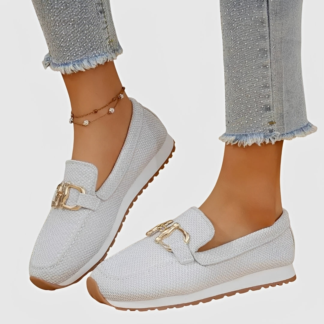 Elle - Mocassins Décontractés avec Boucle