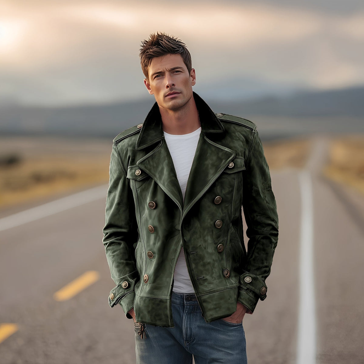 Marv - Veste élégante à double boutonnage