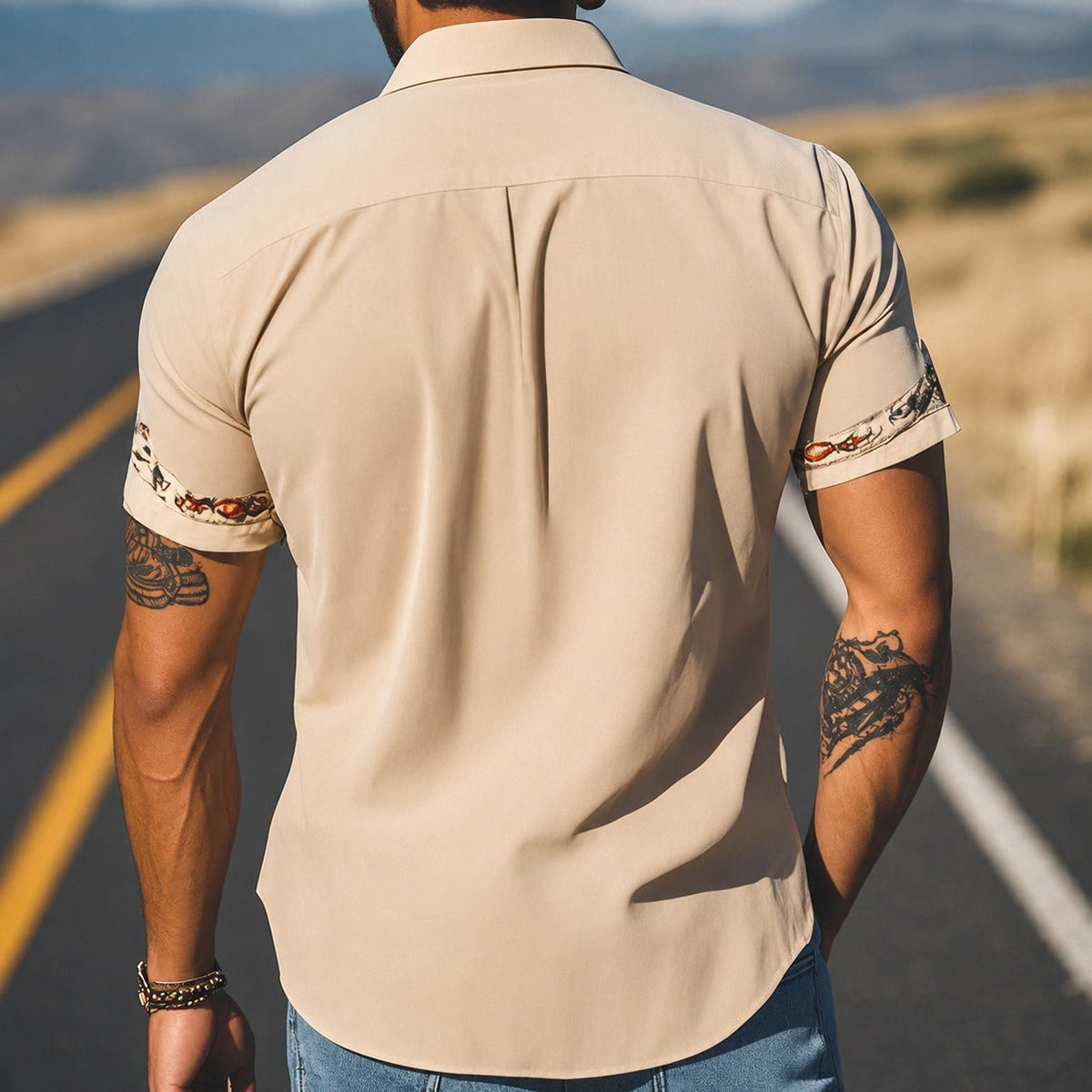 Marvin - Chemise classique brodée