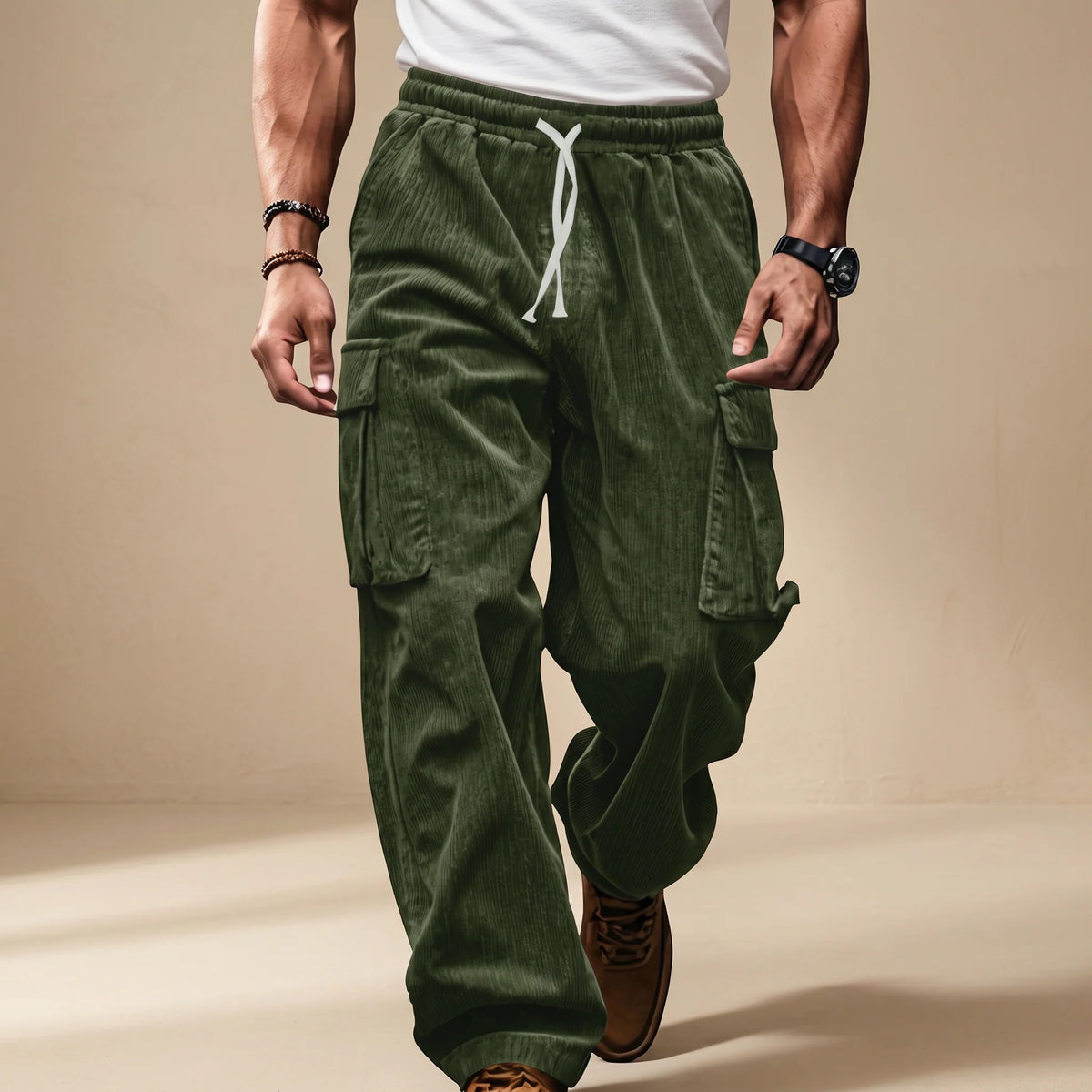 Dawson - Pantalon Cargo Ample