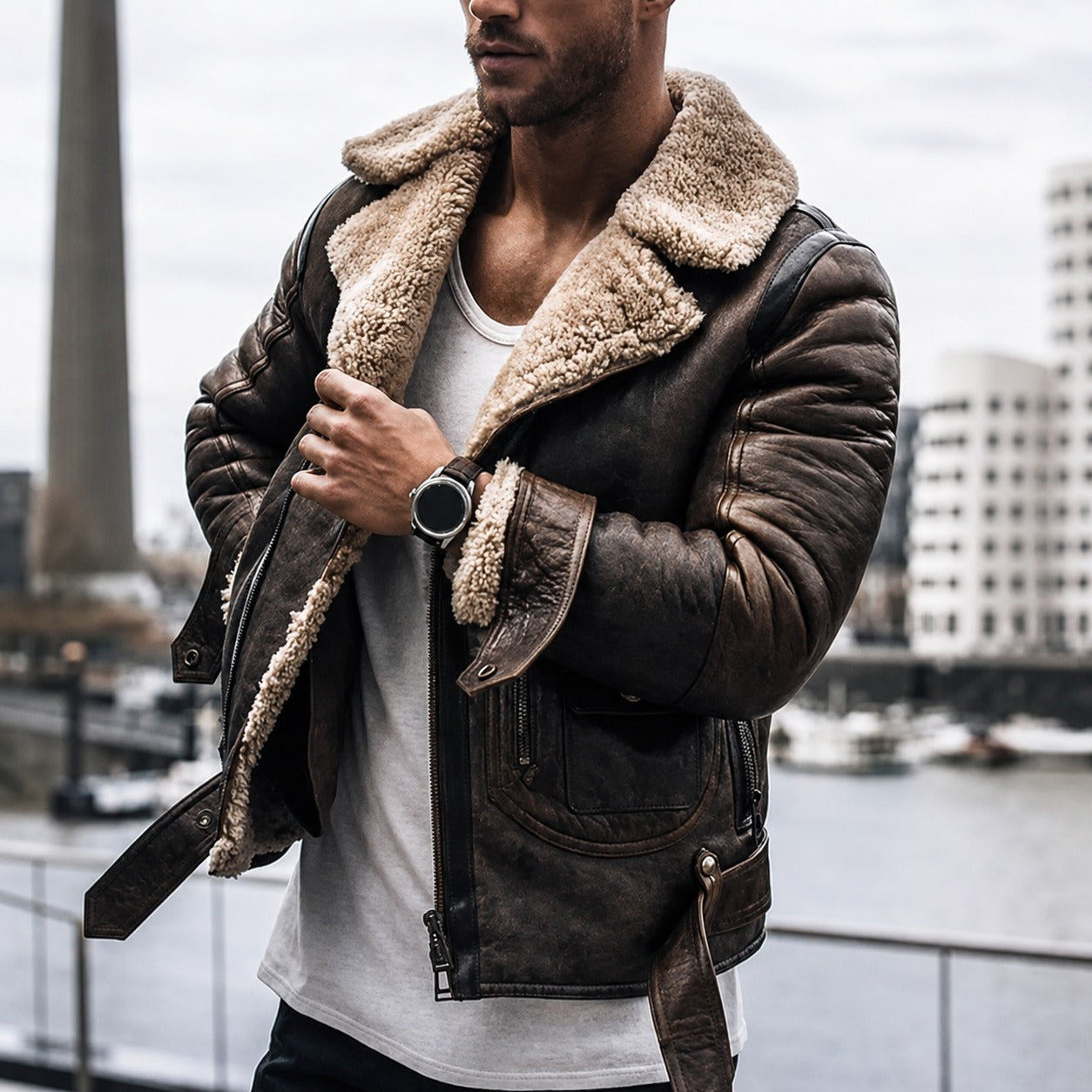 Dominic - Veste d'hiver chaude pour homme
