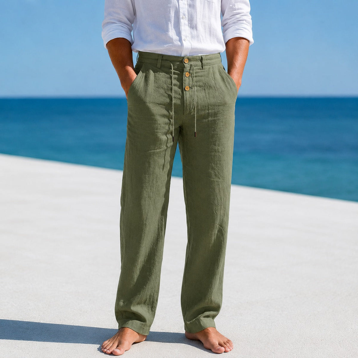 Austin - Pantalon Léger à Cordon
