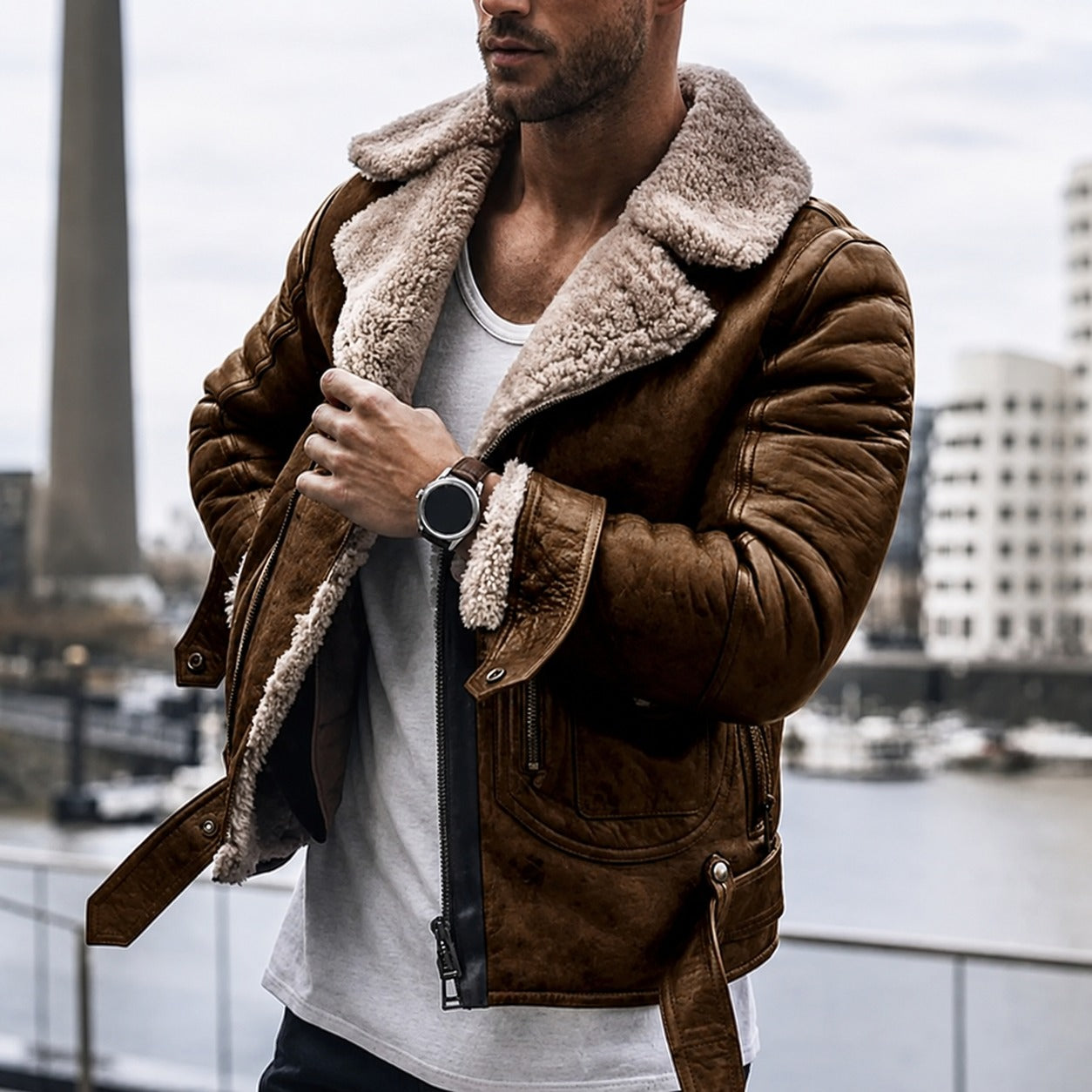 Dominic - Veste d'hiver chaude pour homme