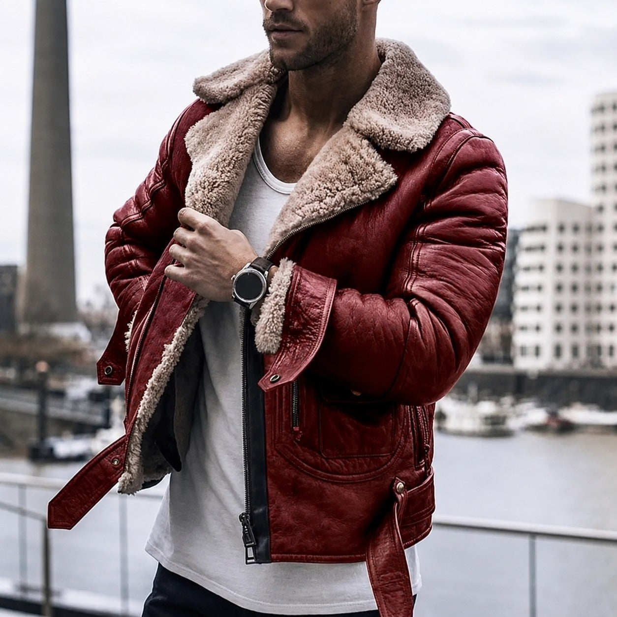 Dominic - Veste d'hiver chaude pour homme