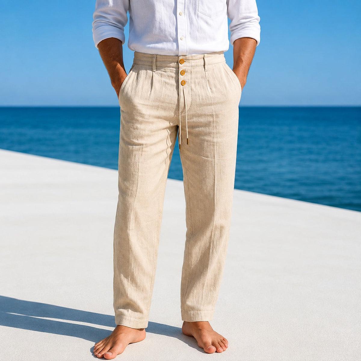 Austin - Pantalon Léger à Cordon