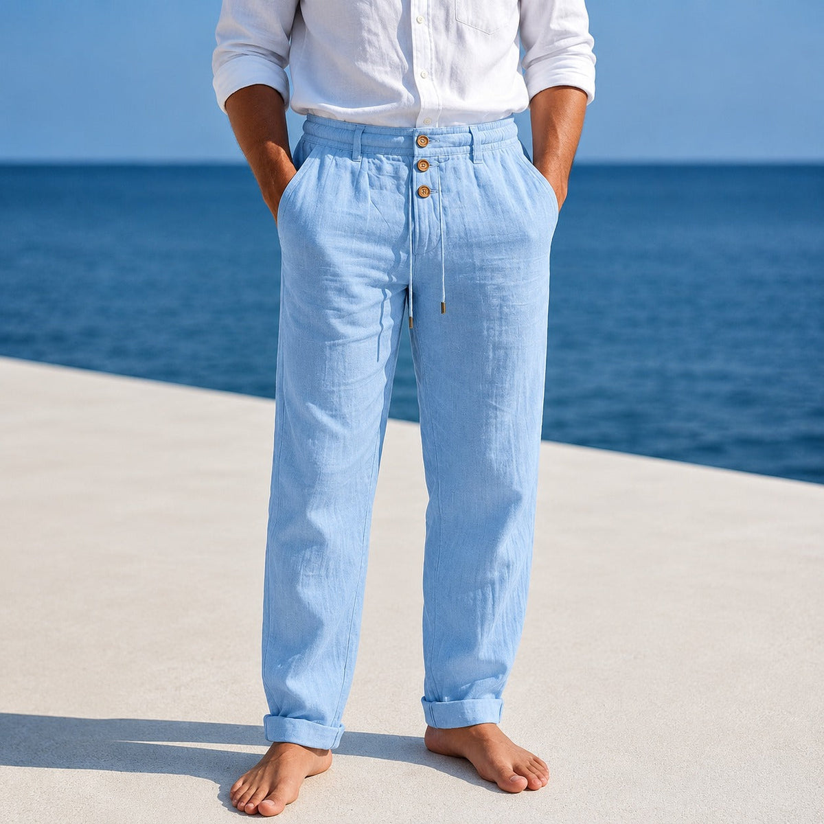 Austin - Pantalon Léger à Cordon