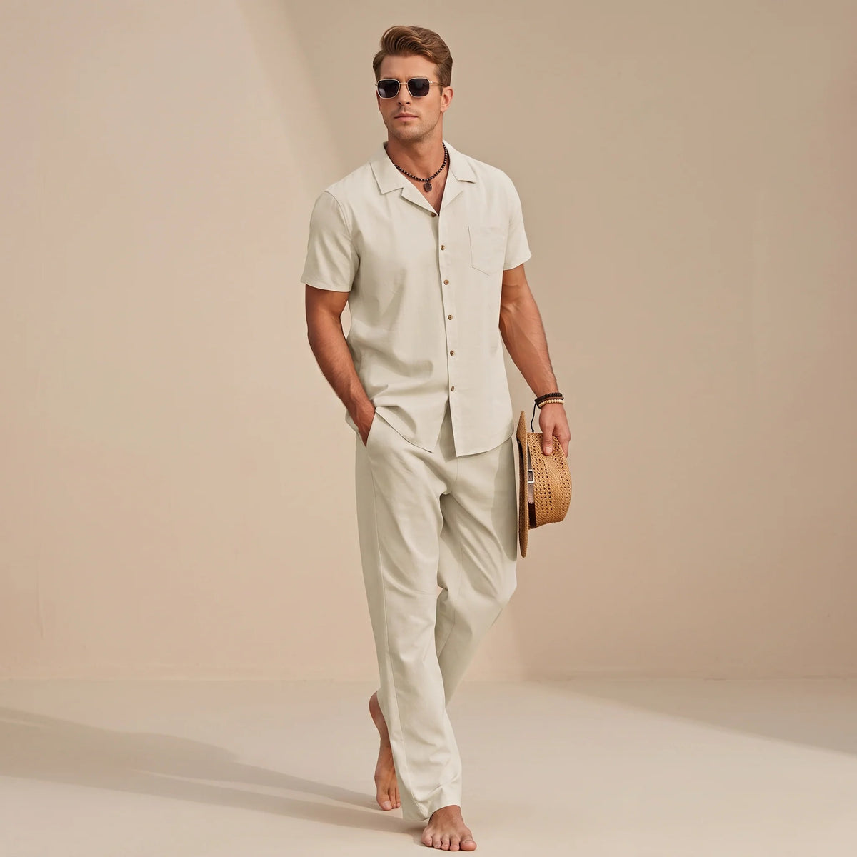 Hampton - Ensemble Chemise Confortable Décontractée