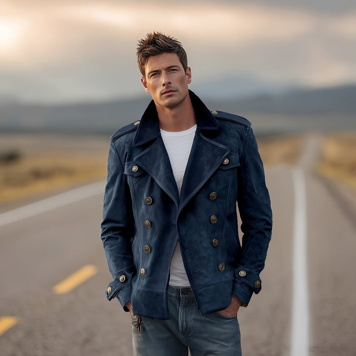 Marv - Veste élégante à double boutonnage