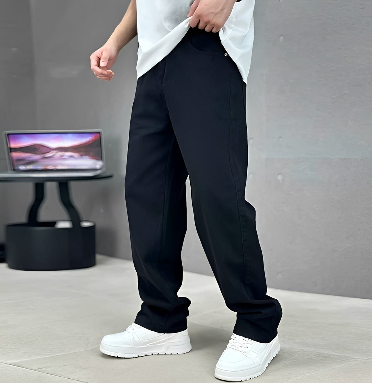 Garza - Jeans Décontracté à Jambe Droite