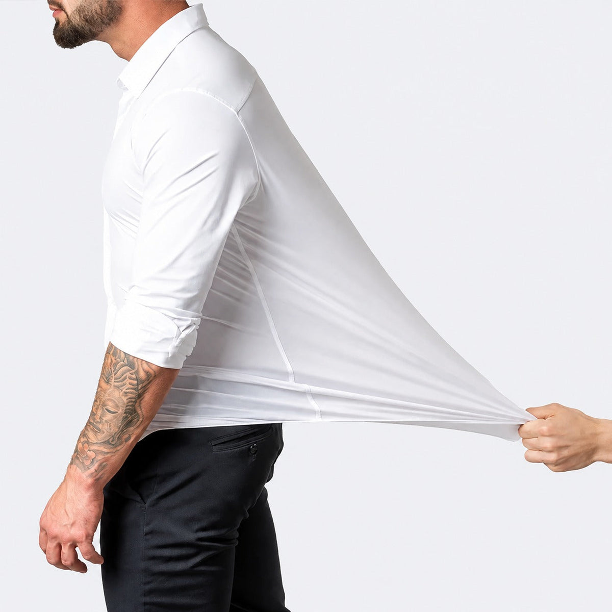 Andrew - Chemise confortable en tissu stretch pour hommes