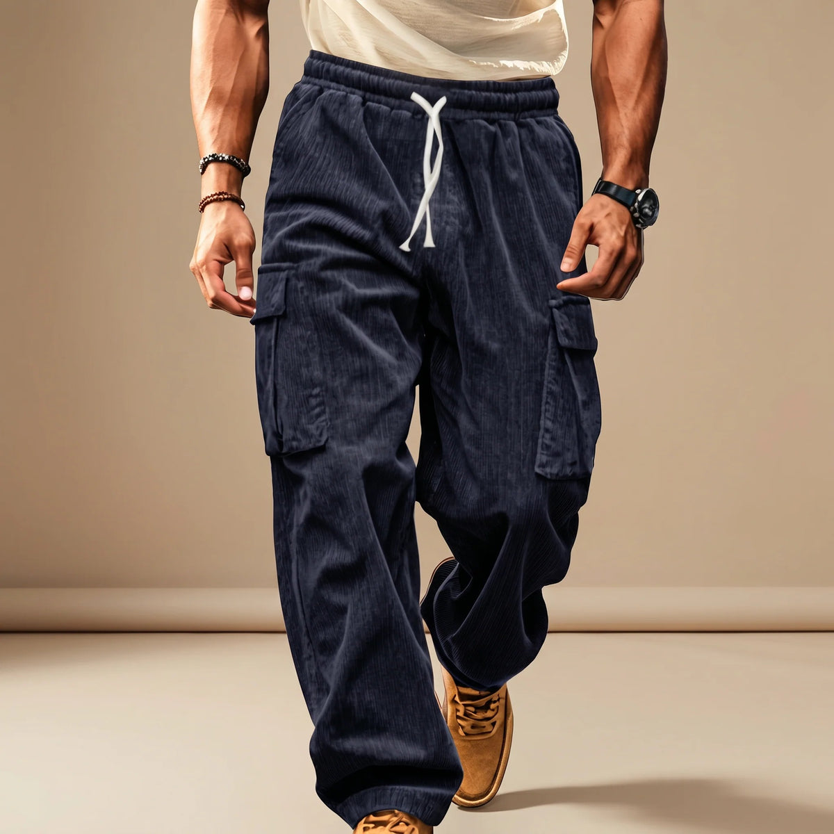 Dawson - Pantalon Cargo Ample
