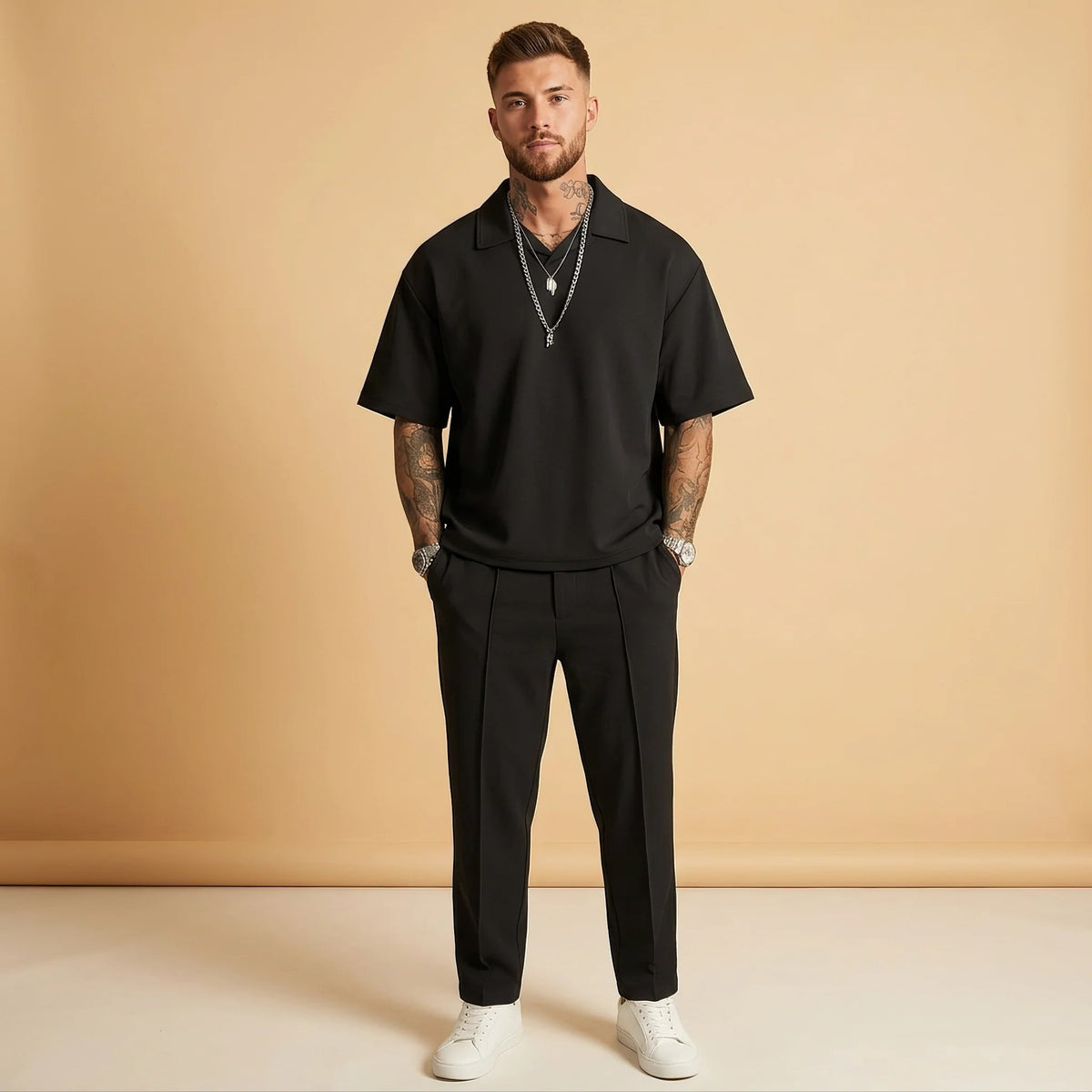 Johnston - Ensemble Décontracté Oversize 2 Pièces