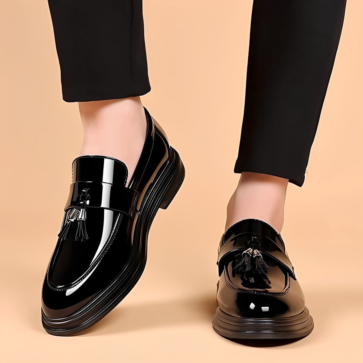 Jeevan - Chaussures Formelles avec Semelles en Caoutchouc Doux