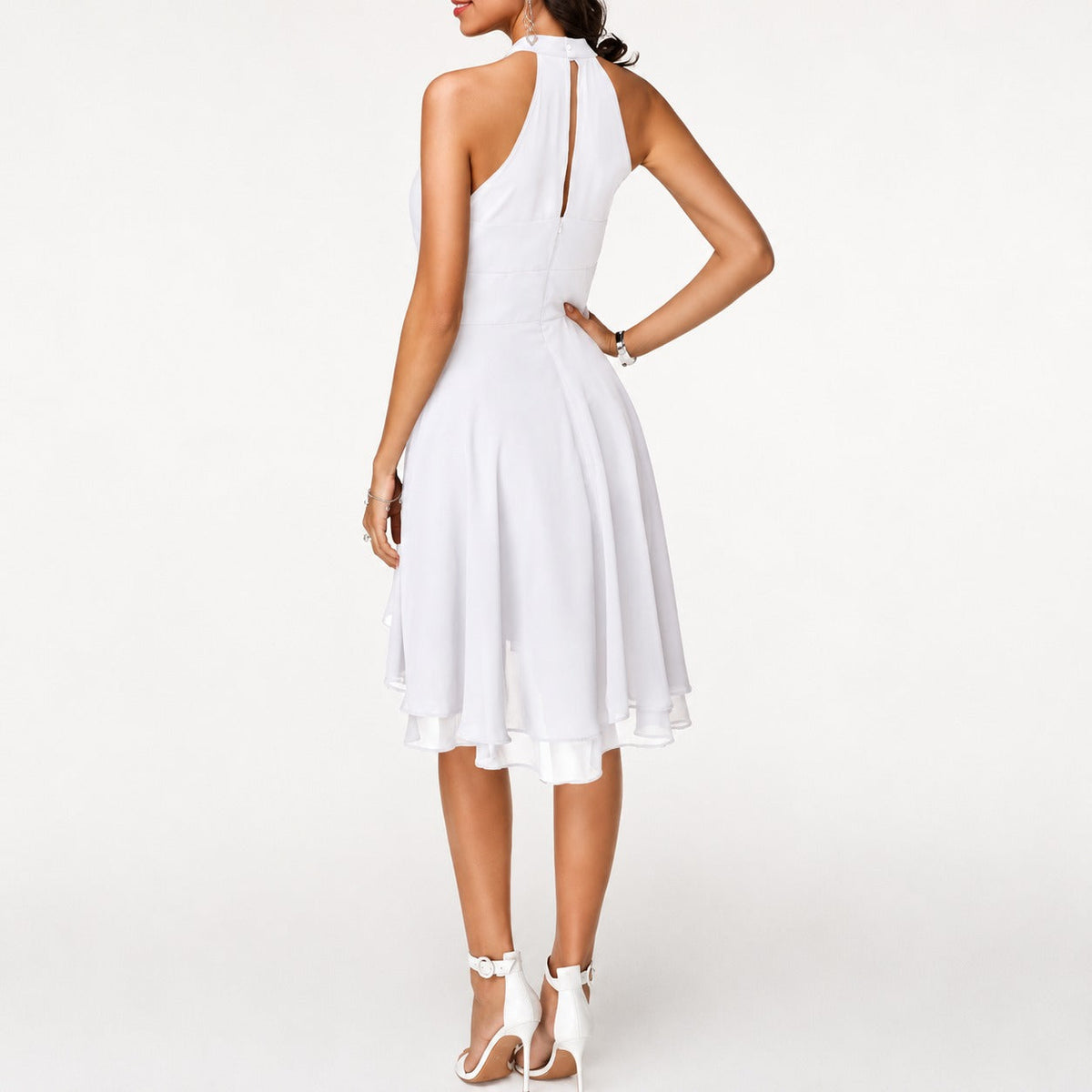 Kristina - Robe Courte Élégante à Col Halter