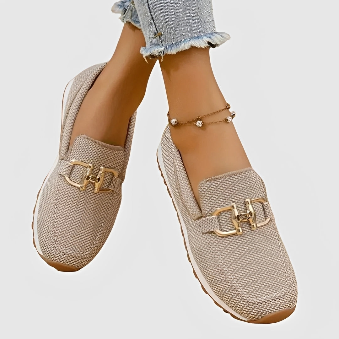 Elle - Mocassins Décontractés avec Boucle