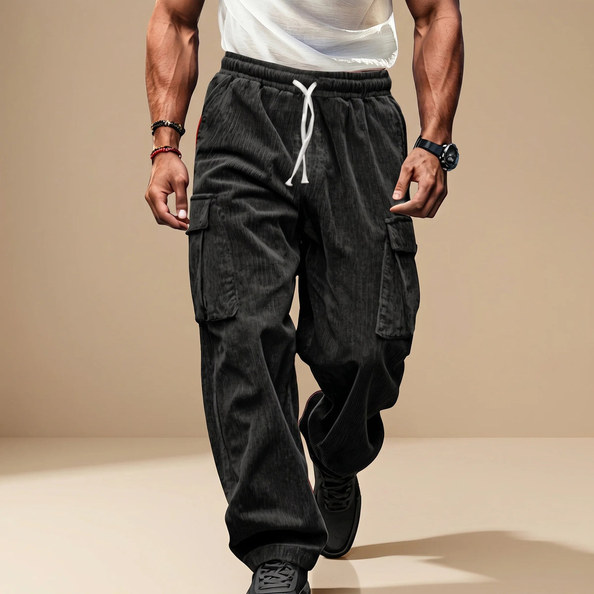 Dawson - Pantalon Cargo Ample