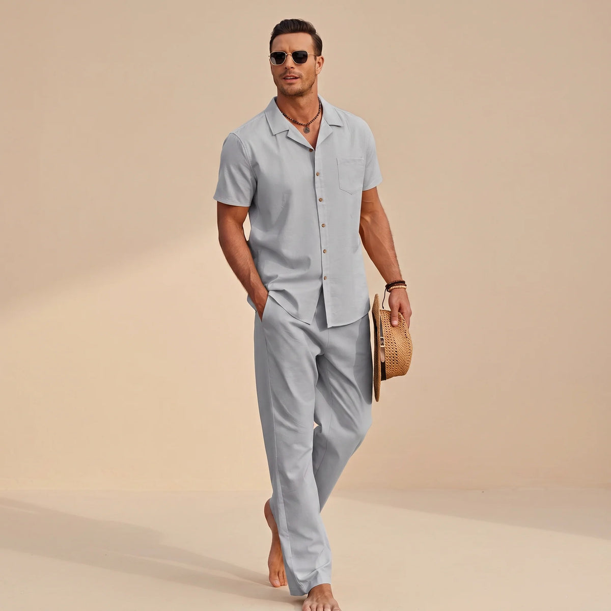 Hampton - Ensemble Chemise Confortable Décontractée