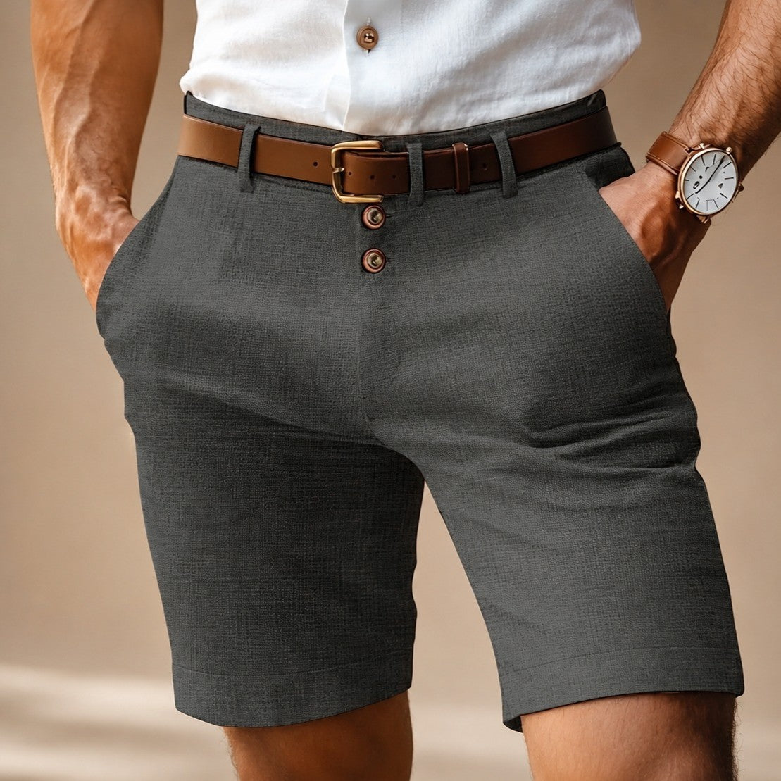 Herbie - Shorts Décontractés avec Boutons