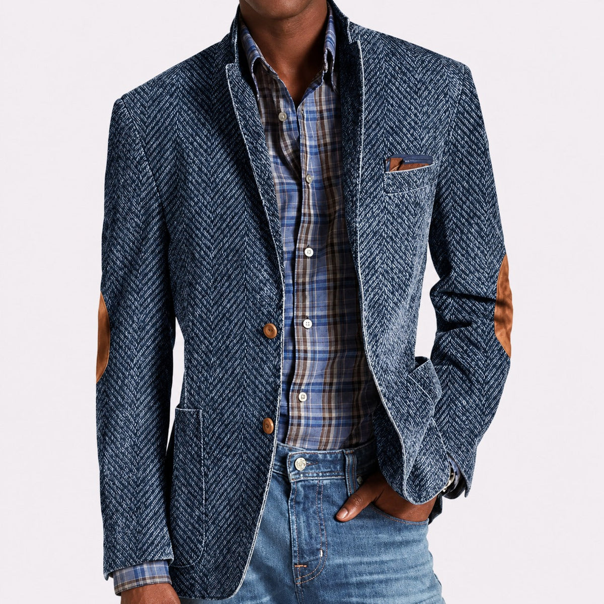 Marco - Blazer rétro à simple boutonnage