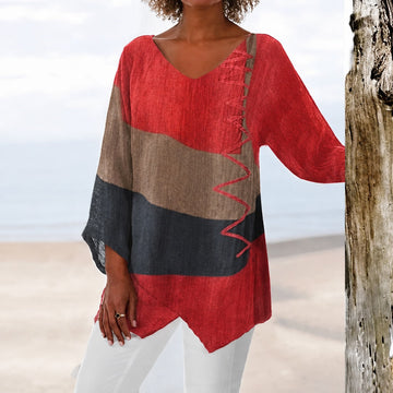 Eli - Blouse colorée couvrant le ventre