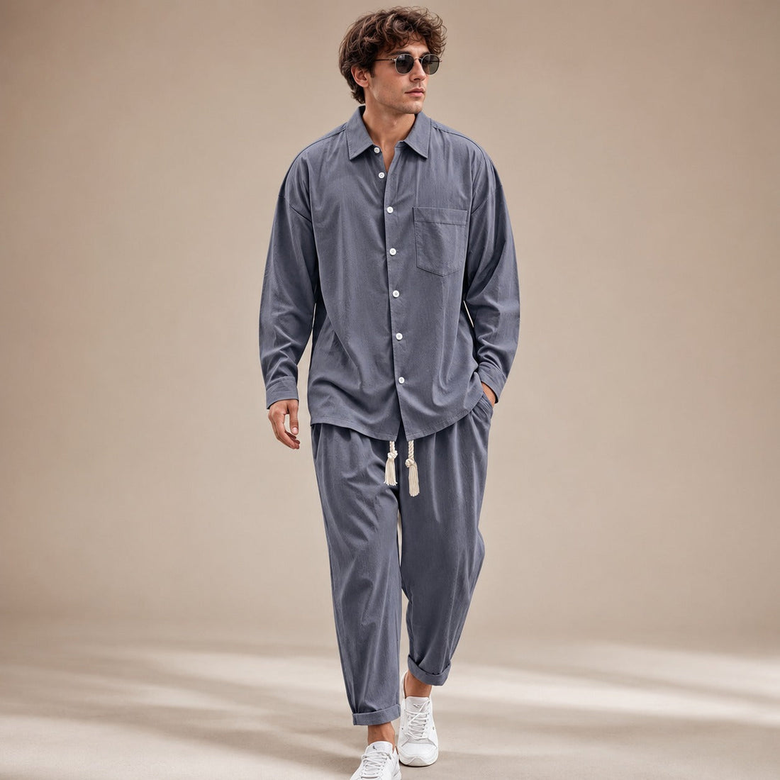 Paul - Ensemble Chemise à Manches Longues Ample