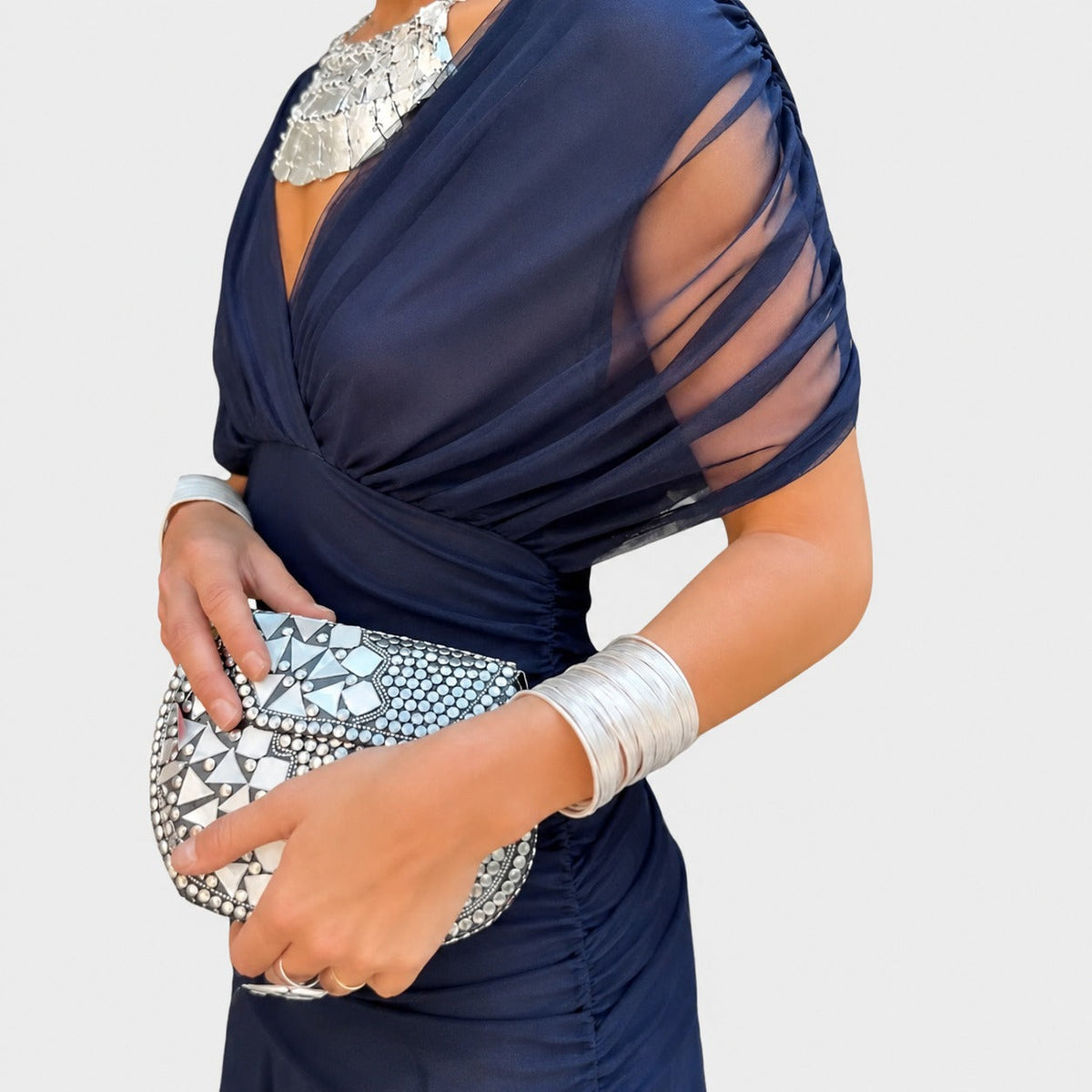 Bernice - Robe Maxi Élégante Froncée