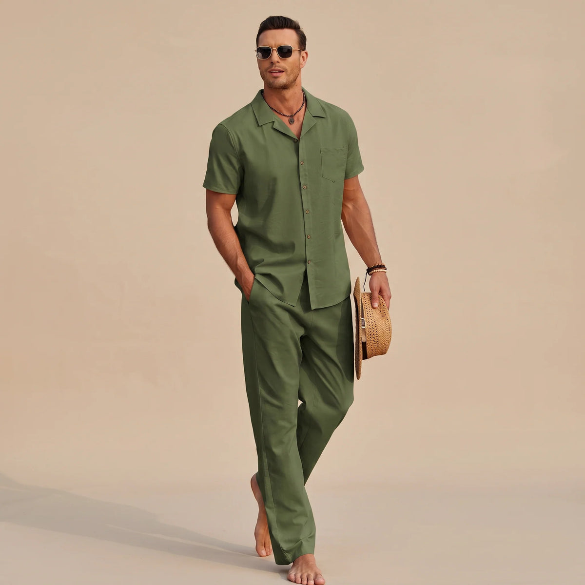 Hampton - Ensemble Chemise Confortable Décontractée