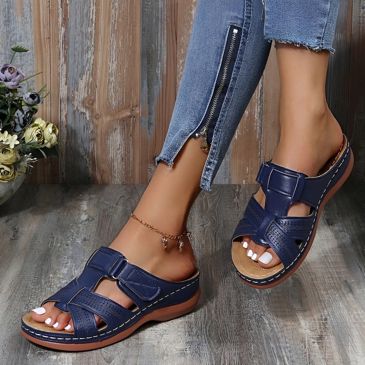 Elouise - Sandales Confortables avec Brides Réglables